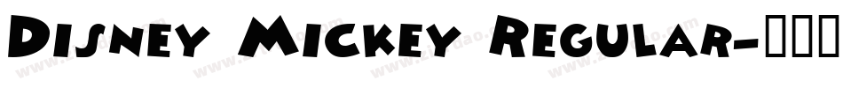 Disney Mickey Regular字体转换